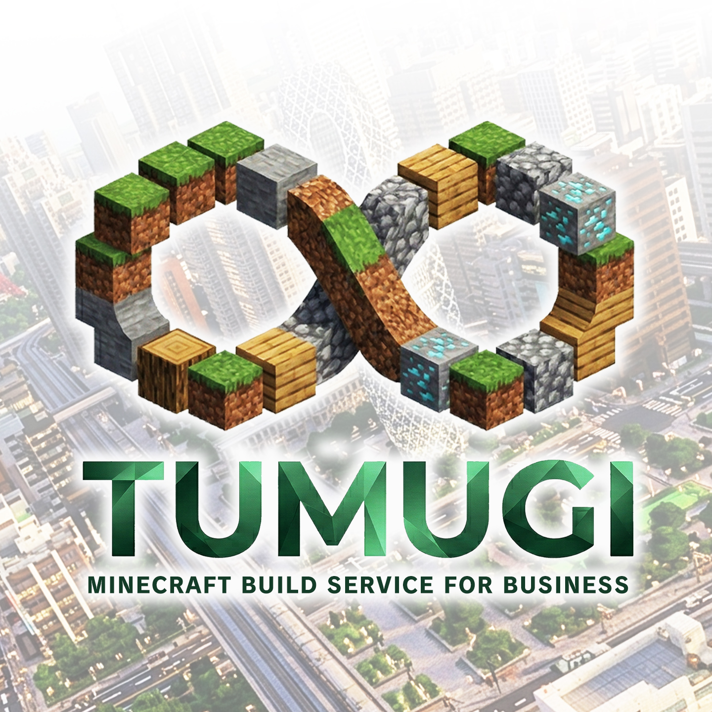 Minecraft (マインクラフト) バニラ建築で制作された企業のバーチャル空間