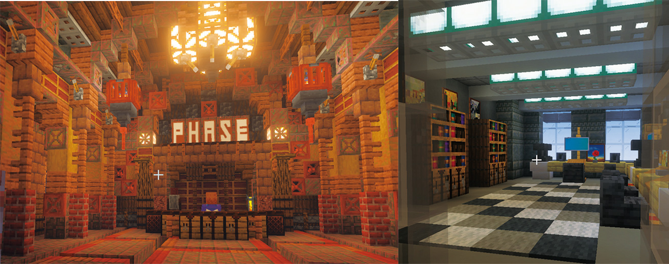 Minecraft (マインクラフト) 制作実績：自社バーチャルオフィスPHASEショールーム