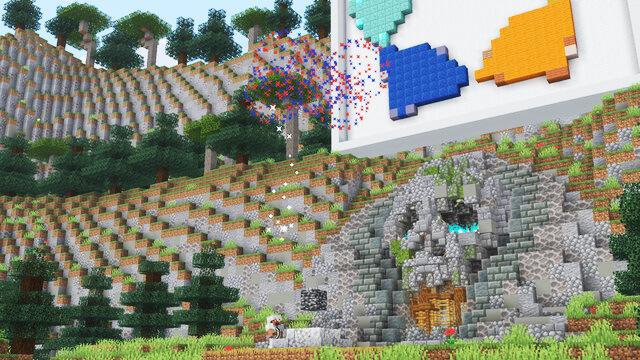 勝利演出 - Minecraft 花火エフェクト
